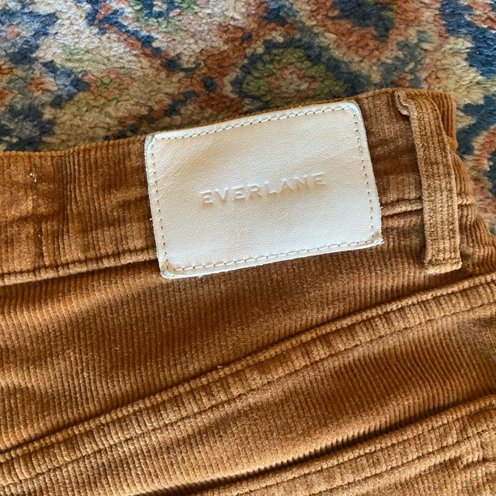 Everlane Baby Cord Cheeky Crop Brown Corduroy - waist size 24 - Picture 6 of 10